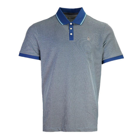 Original Penguin Birdseye Two Tone Polo Shirt Cobalt Blue Thumbnail 1