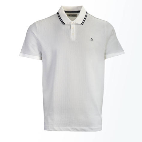 Original Penguin Birdseye Two Tone Polo Shirt White