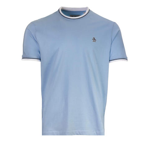 Original Penguin Contrast Tipped T Shirt Sky