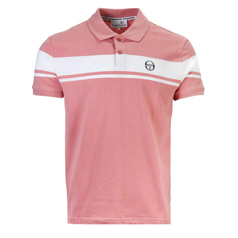 Sergio Tacchini Young Line Polo Shirt Dusty Pink / White Thumbnail 1