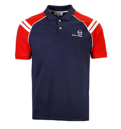 Sergio Tacchini Cortona Polo Shirt Navy / Red Thumbnail 1