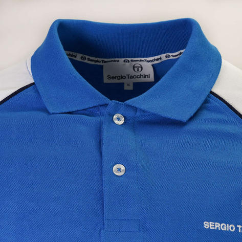 Sergio Tacchini Cortona Polo Shirt Bright Blue / White Thumbnail 2