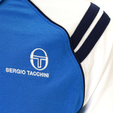 Sergio Tacchini Cortona Polo Shirt Bright Blue / White Thumbnail 3