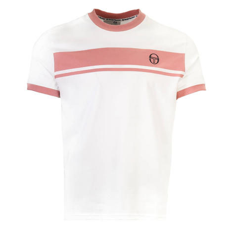 Sergio Tacchini Master Tee Shirt White / Dusty Pink Thumbnail 1