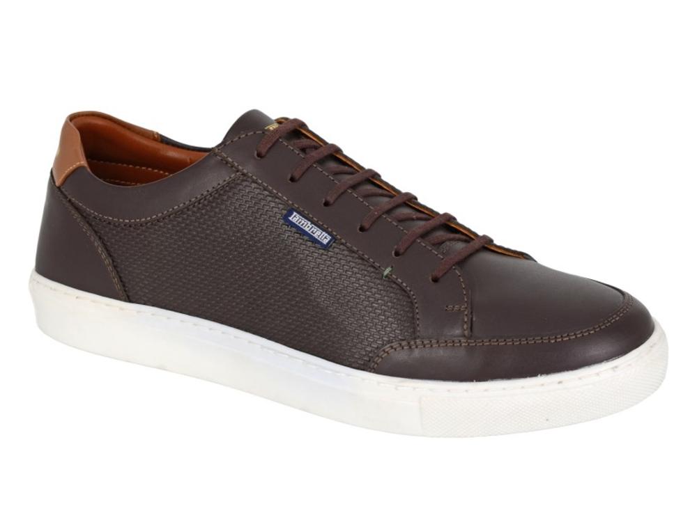 Lambretta Basketweave Trainer Chocolate