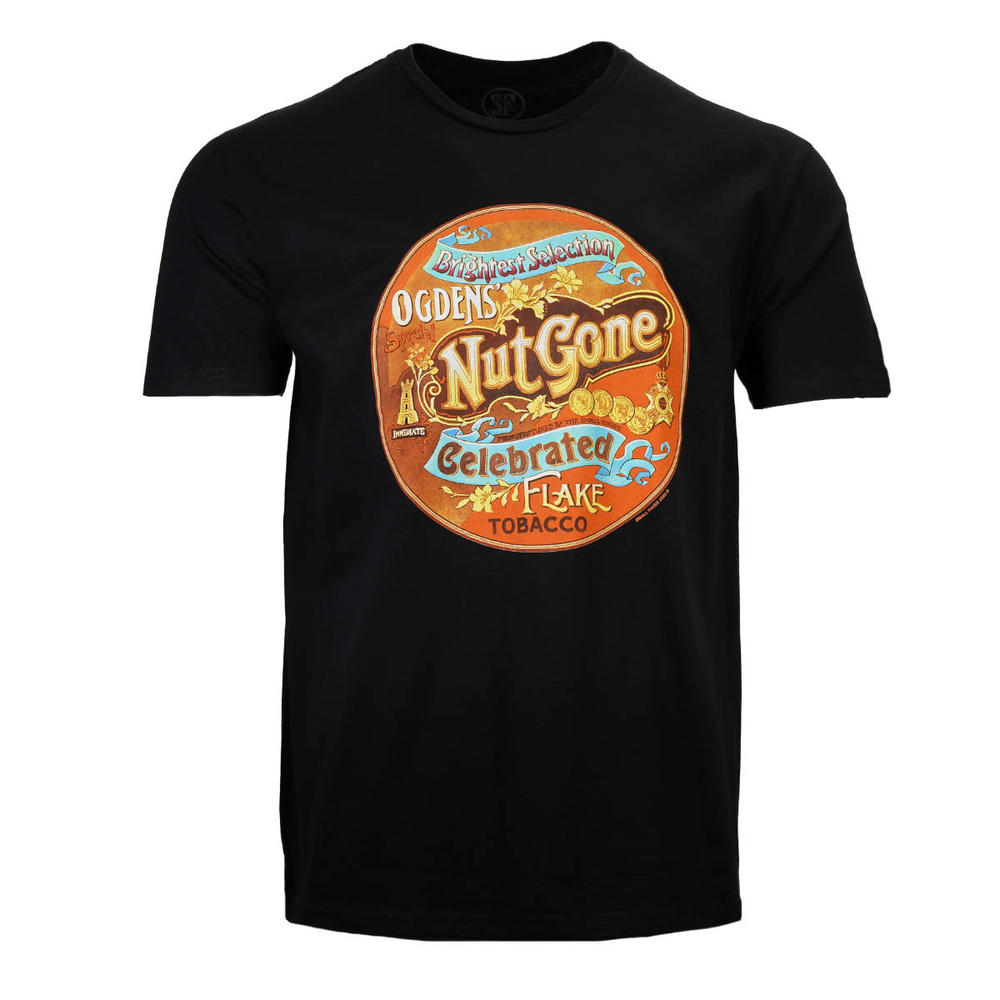 Official Small Faces Ogdens Nut Gone Flake T-Shirt Black