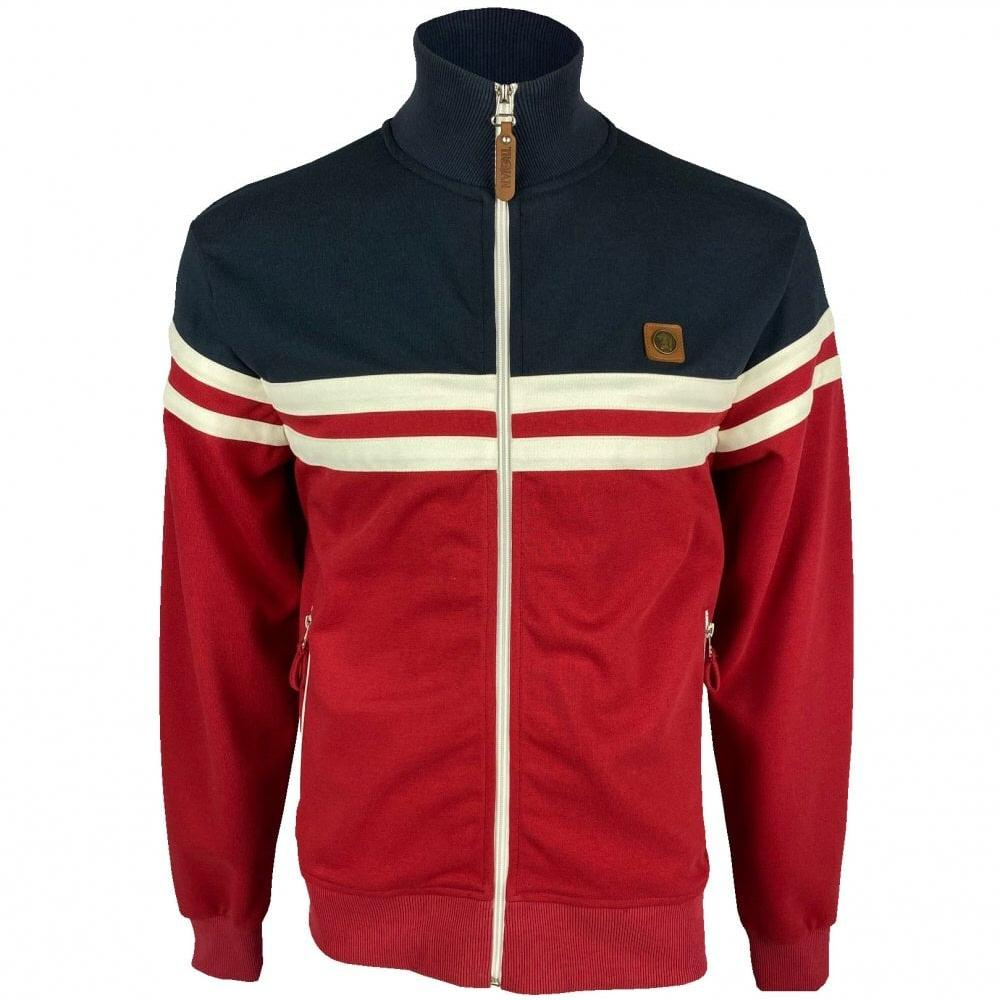 Trojan Records Panel Chest Stripe Track Top Blood