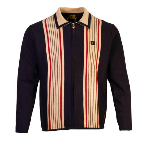 Gabicci Vintage x Gregory Isaacs Zip Through Cardigan Navy