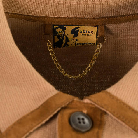 Gabicci Vintage x Gregory Isaacs Button Through Cardigan Camel Thumbnail 4