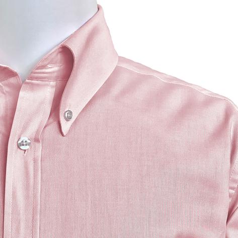 Adaptor Clothing Oxford Long Sleeve Button Down Shirt Pink Thumbnail 3