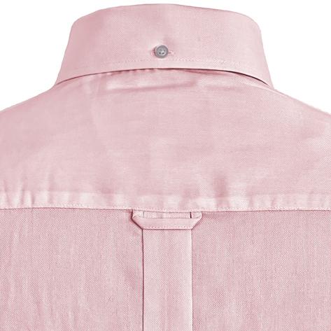 Adaptor Clothing Oxford Long Sleeve Button Down Shirt Pink Thumbnail 4