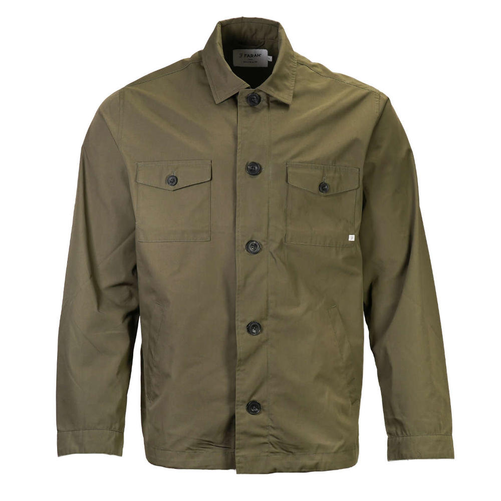 Farah Poly / Cotton Mix Lightweight Military Style Jacket