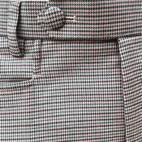 Adaptor Clothing Frogmouth Pocket Trouser Houndstooth BEIGE Green Thumbnail 3