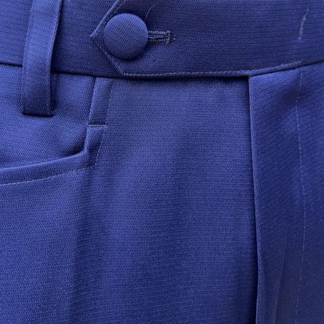 Adaptor Clothing Frogmouth Pocket Texture Plain Trouser ROYAL Blue Thumbnail 3