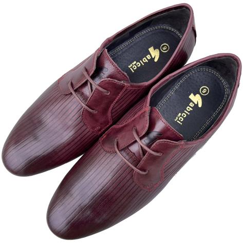 Exclusive Gabicci x Adaptor Vandella Leather Shoes Burgundy Thumbnail 3