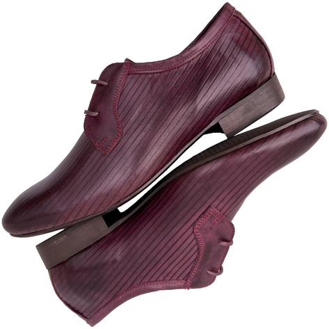 Exclusive Gabicci x Adaptor Vandella Leather Shoes Burgundy Thumbnail 5