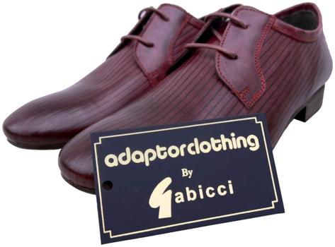 Exclusive Gabicci x Adaptor Vandella Leather Shoes Burgundy Thumbnail 6