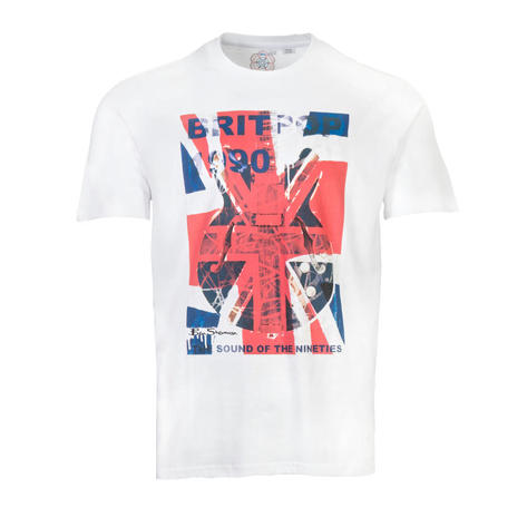 Ben Sherman 90'S Britpop Graphics Print T-Shirt White