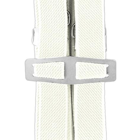 Bovver Clip Half Inch Skinny Braces Plain Off White Thumbnail 2