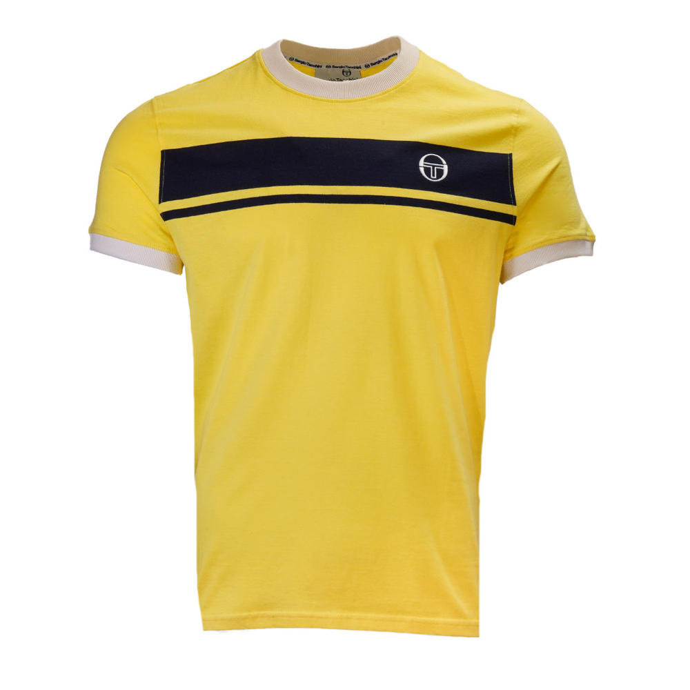 Sergio Tacchini Master Tee Shirt Lemon / Navy