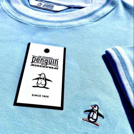 Original Penguin Retro Re-Issue Collection T Shirt Sky Blue Thumbnail 2