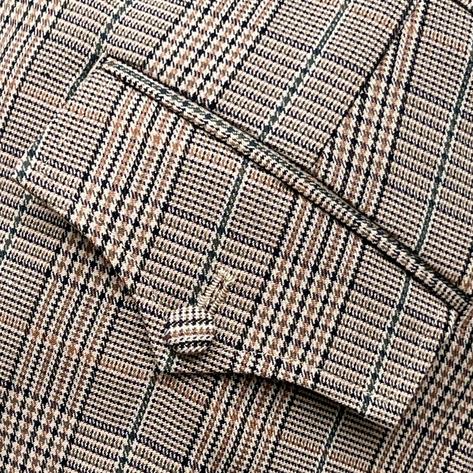Adaptor Clothing Frogmouth Pocket Trouser Overcheck Taupe Thumbnail 2