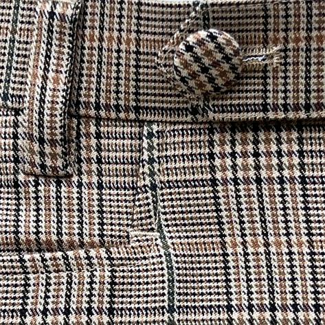 Adaptor Clothing Frogmouth Pocket Trouser Overcheck Taupe Thumbnail 3