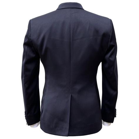 Adaptor Clothing Mod 3 Button Texture Plain Suit NAVY Blue Thumbnail 4