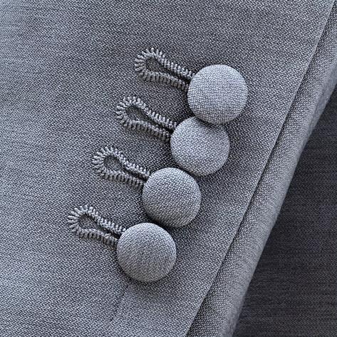 Adaptor Clothing Mod 3 Button Texture Plain Suit GREY Thumbnail 5