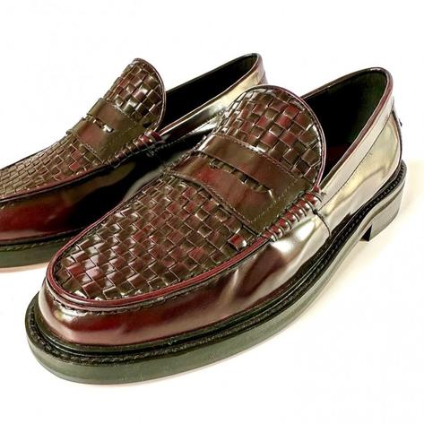 Delicious Junction Basket Weave Loafer Oxblood Thumbnail 5