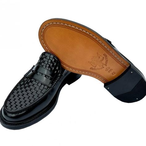 Delicious Junction Basket Weave Loafer Black Thumbnail 4