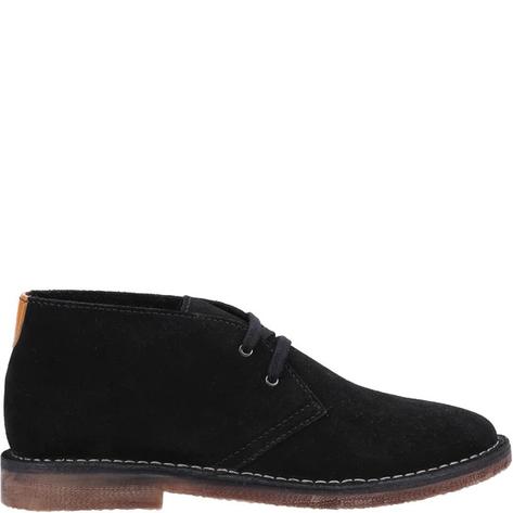 Hush Puppies Samuel Classic 2 Hole Suede Desert Boots Black Thumbnail 4