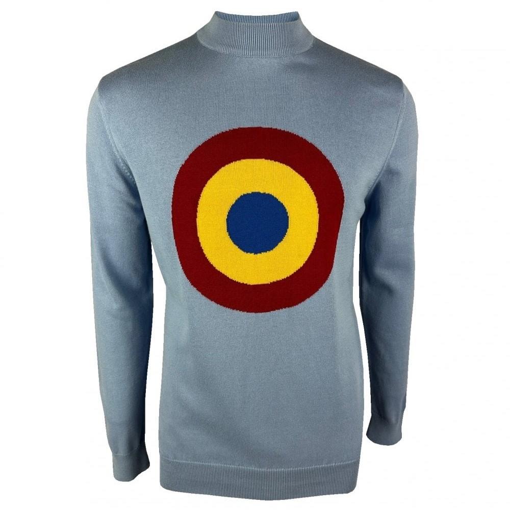 Ska & Soul Moon Target Fine Gauge Long Sleeve Turtle Sky