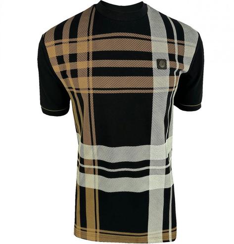 Trojan Records Oversize Check T Shirt Black Thumbnail 1
