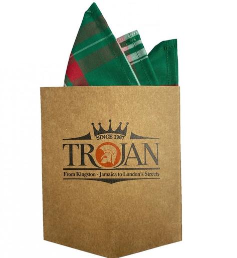 Trojan Records Check Shirt With Pocket Square Emerald Thumbnail 5