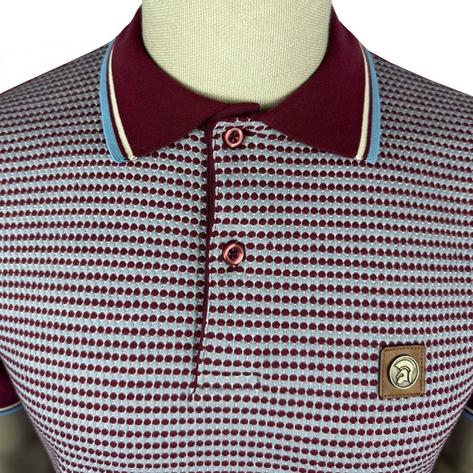 Trojan Records Birdseye Panel Jersey Polo Port Thumbnail 2