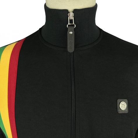 Trojan Records Racing Stripe Track Top Black Thumbnail 2