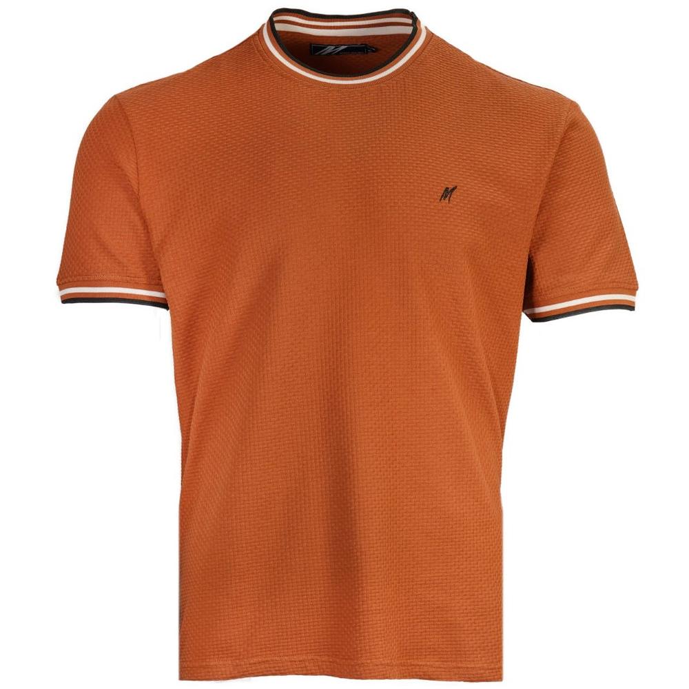 Mish Mash Basketweave T Shirt Camel