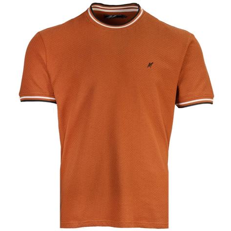 Mish Mash Basketweave T Shirt Camel Thumbnail 1