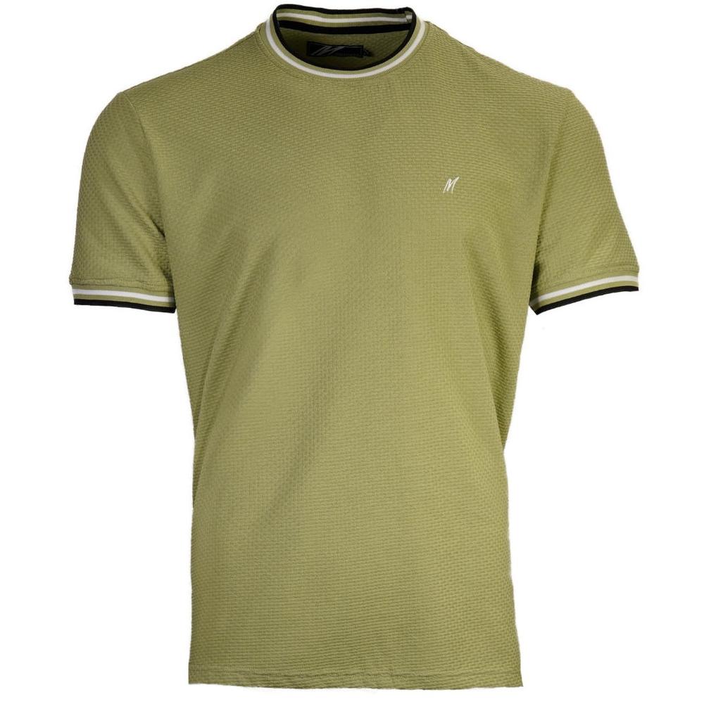 Mish Mash Basketweave T Shirt Sage Green