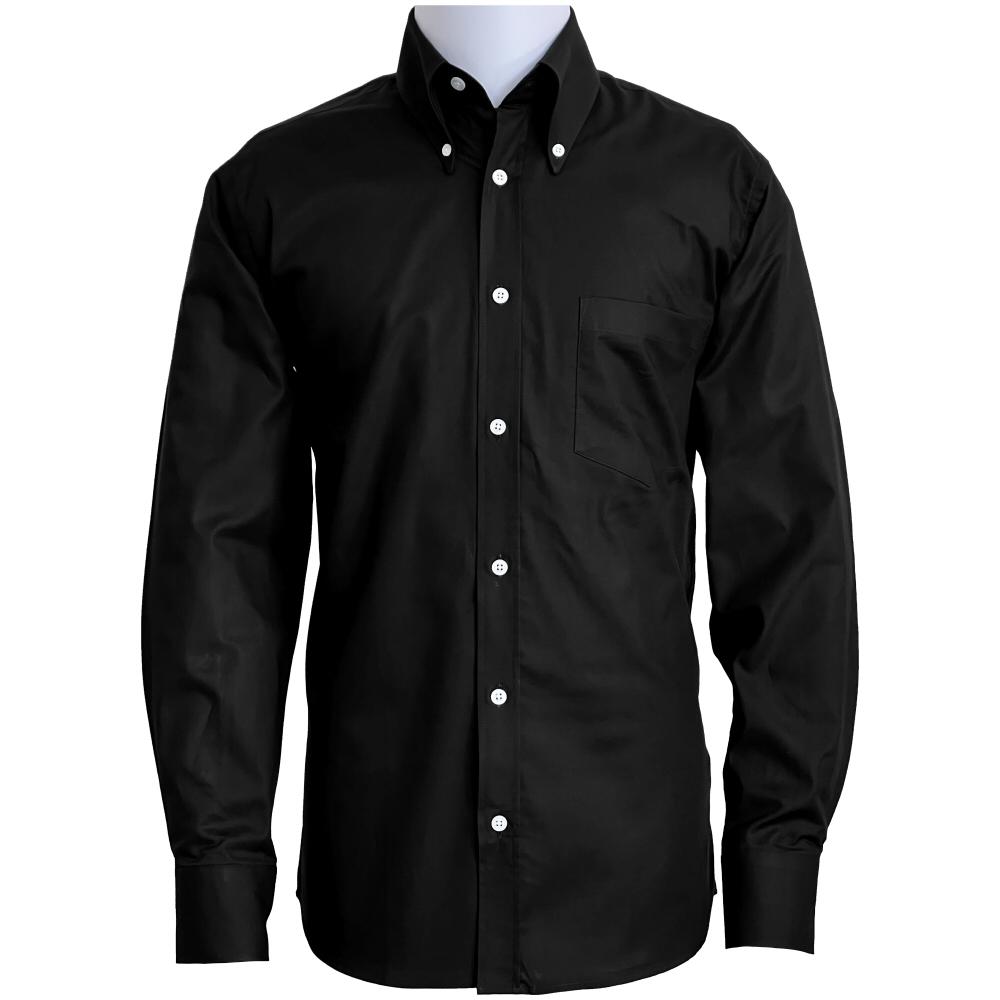 Adaptor Clothing Oxford Long Sleeve Button Down Shirt Black