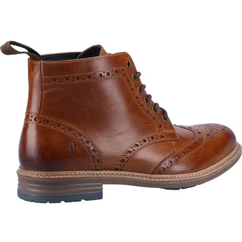 Hush Puppies Joshua Leather Lace Up Brogue Boots Tan Thumbnail 2