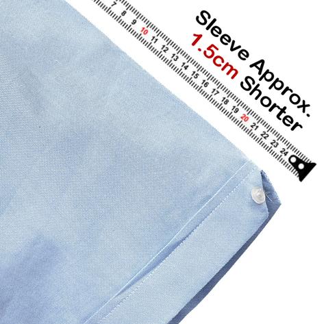 SPECIAL PURCHASE - Adaptor Clothing Oxford Short Sleeve Shirt Sky Blue Thumbnail 2