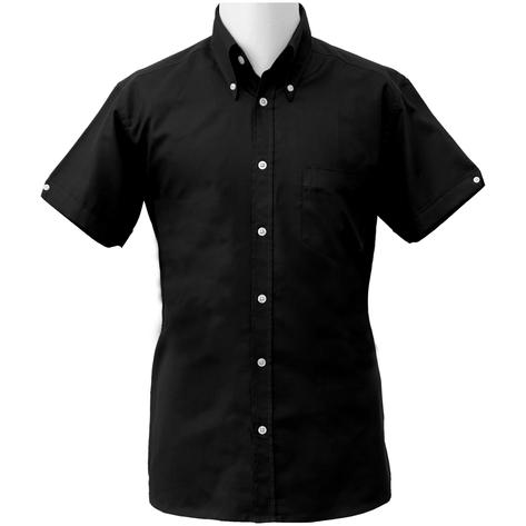 SPECIAL PURCHASE - Adaptor Clothing Oxford Short Sleeve Shirt Black