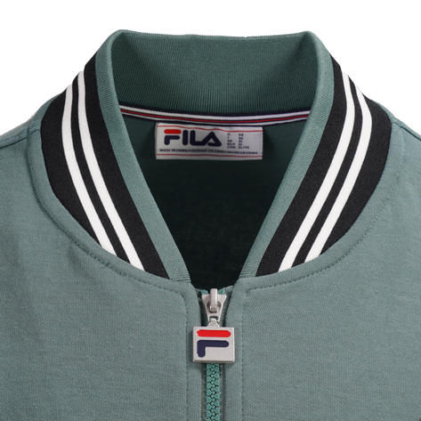 Fila Settanta Stripe Panel Baseball Track Top Green / Black Thumbnail 2