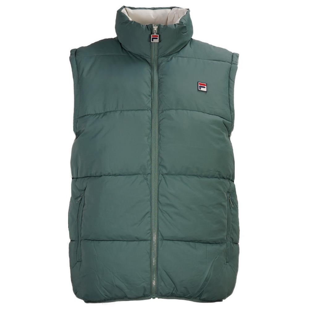 Fila Heavily Padded Puffer Gilet Green