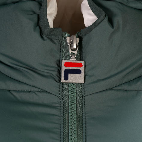 Fila Heavily Padded Hooded Puffer Jacket Green Thumbnail 3