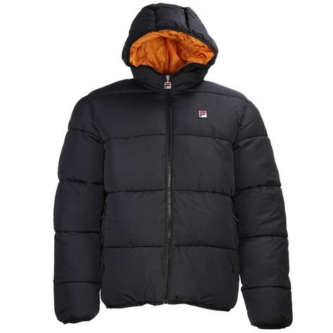 Fila Heavily Padded Hooded Puffer Jacket Black Thumbnail 1