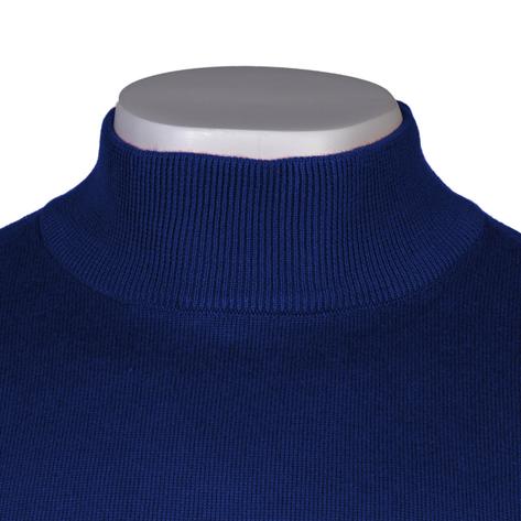 Gabicci Vintage Plain Knit Turtle Neck Pullover Insignia Blue Thumbnail 2