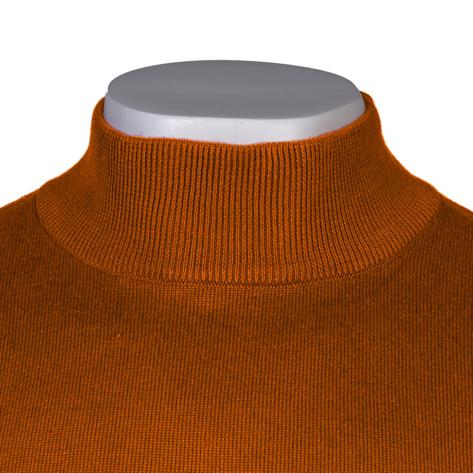 Gabicci Vintage Plain Knit Turtle Neck Pullover Toffee Thumbnail 2